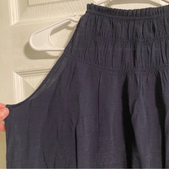 Nanette Lepore sheer navy blue halter top women’s size S - Picture 4 of 10